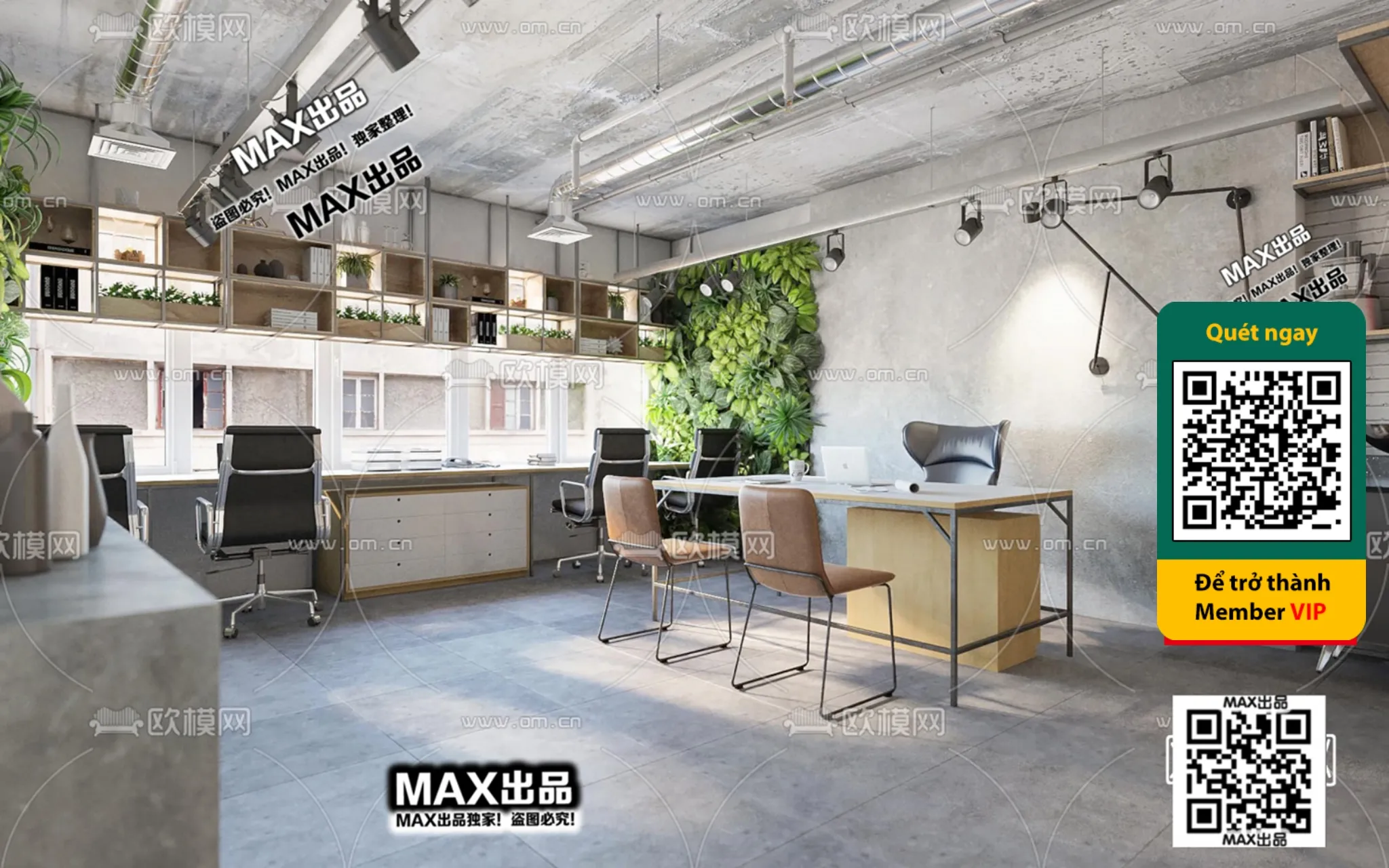 OFFICE SPACE – VRAY / CORONA – 3D MODEL – 4854 OFFICE SPACE – VRAY / CORONA – 3D MODEL – 4854