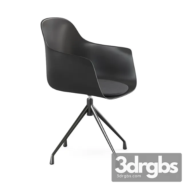 Office Swivel Black Chair Wapong La Redoute Interieurs 3D Model Download