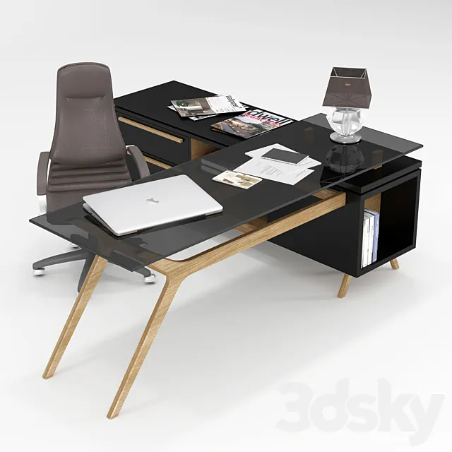Office table 3D Model