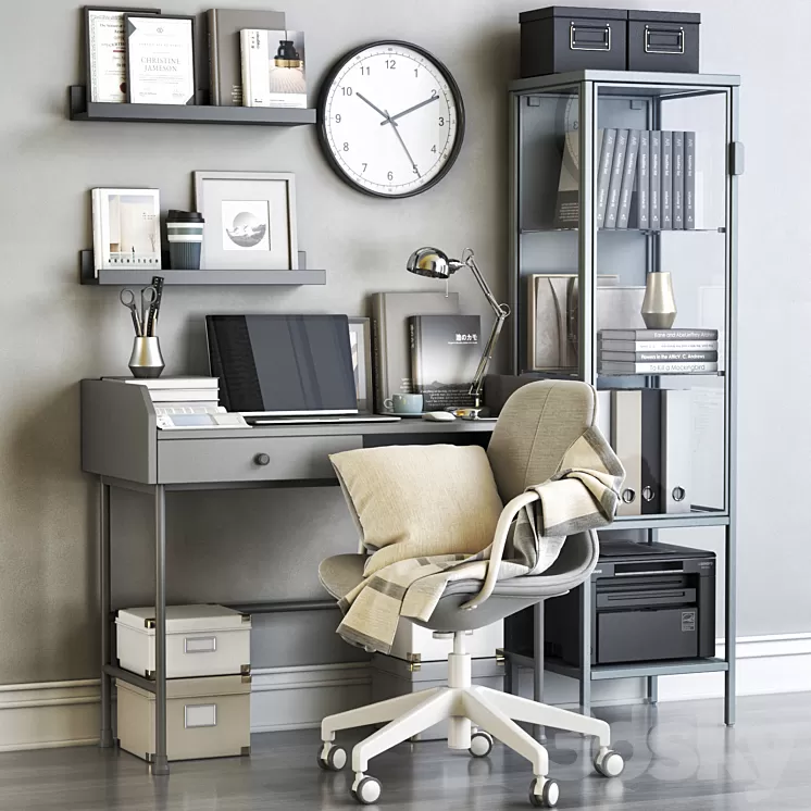 Office workplace 98 3D Model Office workplace 98 3D Model