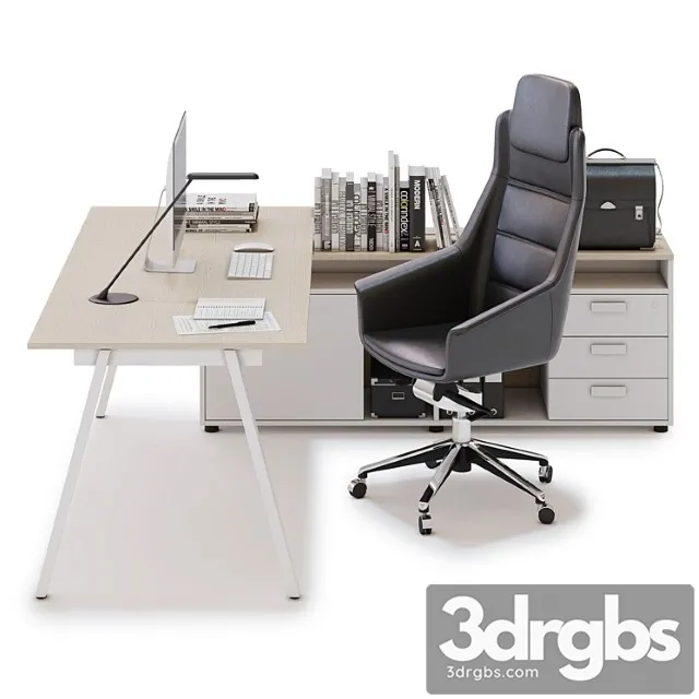 Office Workspace Las 5th Element V15 3D Model Download
