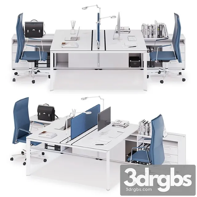 Office Workspace Las 5th Element V21 3D Model Download