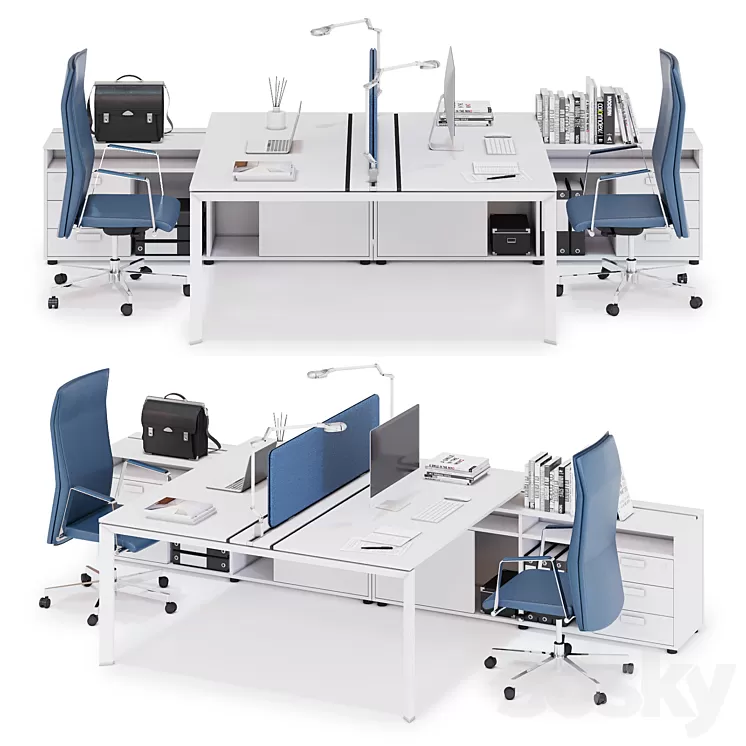 Office workspace LAS 5TH ELEMENT (v21) 3D Model Office workspace LAS 5TH ELEMENT (v21) 3D Model