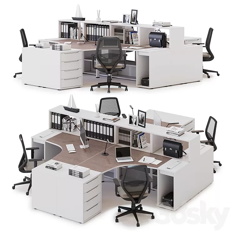 Office workspace LAS LOGIC (v13) 3D Model Office workspace LAS LOGIC (v13) 3D Model