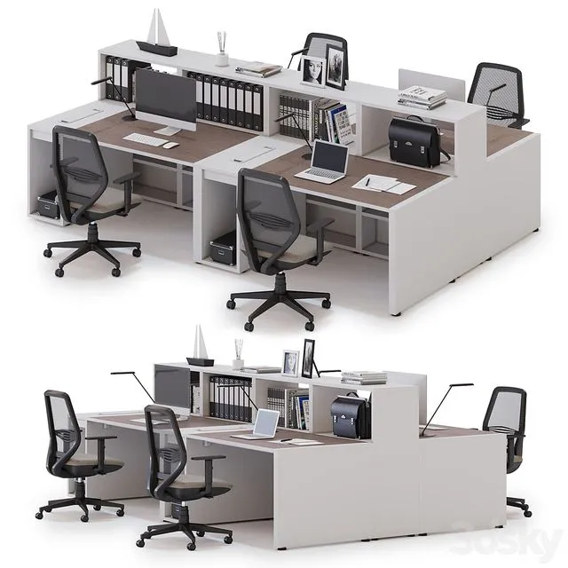 Office workspace LAS LOGIC (v5) 3D Model