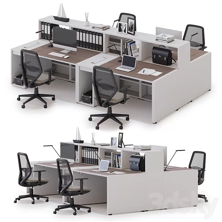 Office workspace LAS LOGIC (v5) 3D Model Office workspace LAS LOGIC (v5) 3D Model