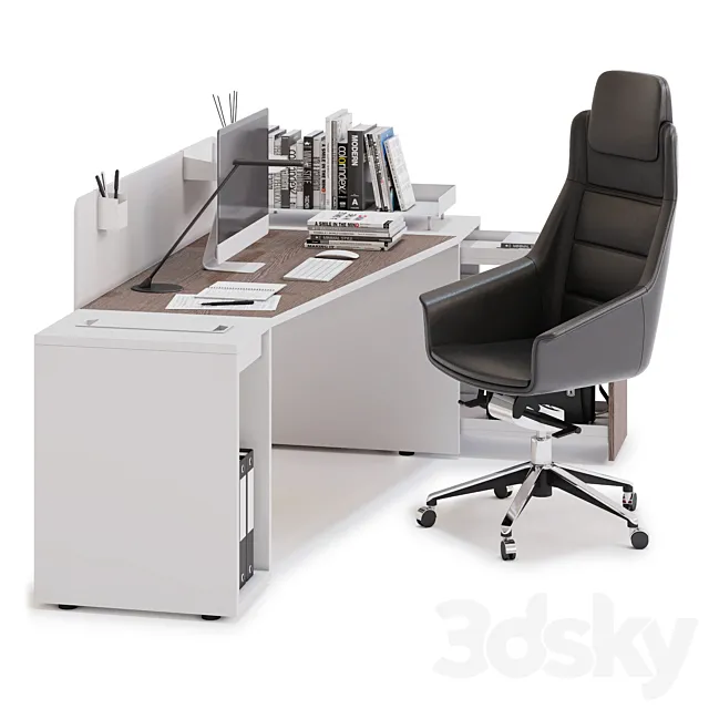 Office workspace LAS LOGIC (v9) 3DModel