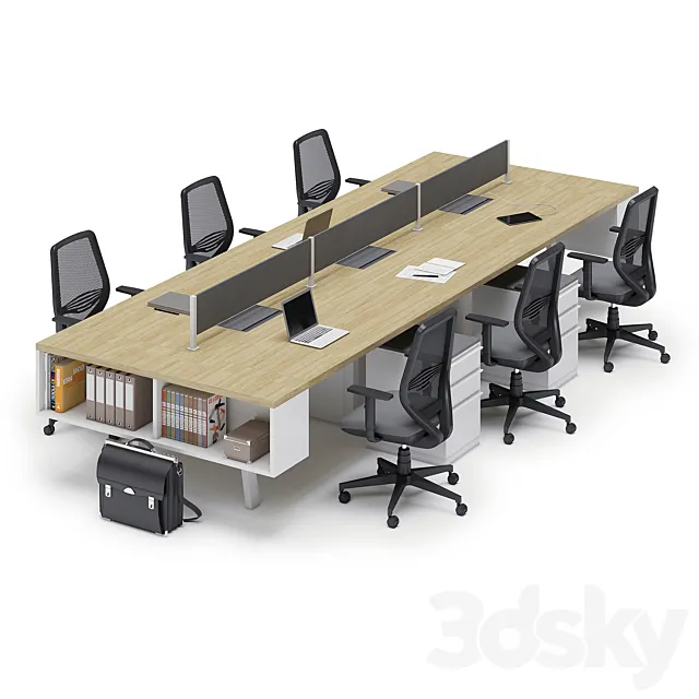 Office workspace UHURU (part1) 3DModel Office workspace UHURU (part1) 3DModel