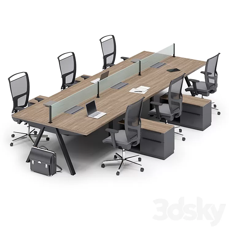 Office workspace UHURU (part2) 3D Model
