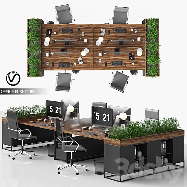 office_furniture_03 3D Model office_furniture_03 3D Model