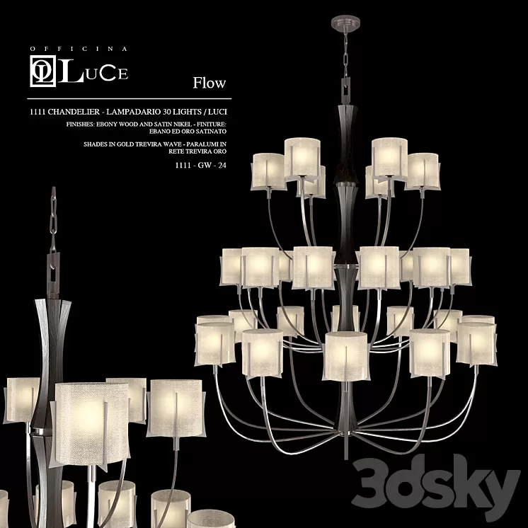 Officina-Luce Flow 1111-GW-24 3D Model