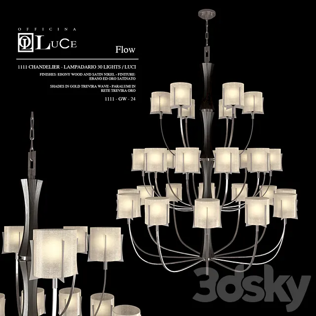 Officina-Luce Flow 1111-GW-24 3DModel Officina-Luce Flow 1111-GW-24 3DModel
