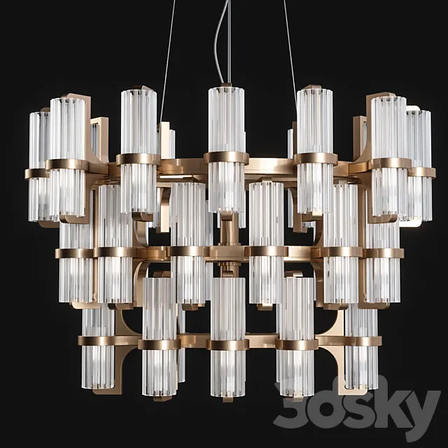 Officina Luce “Soave” chandelier 3D Model