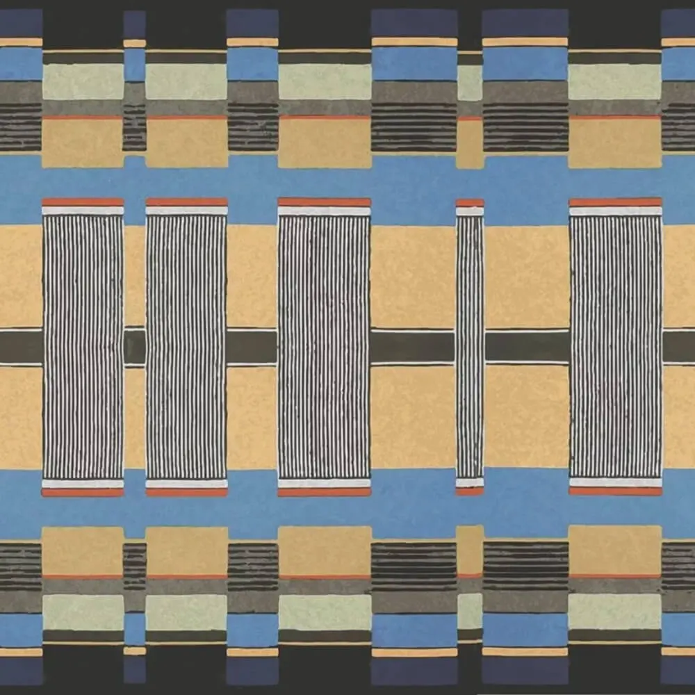 Officinarkitettura – Wallpaper Intrecci Blu 3D Model