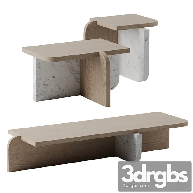 Offset coffee tables by linteloo Offset coffee tables by linteloo