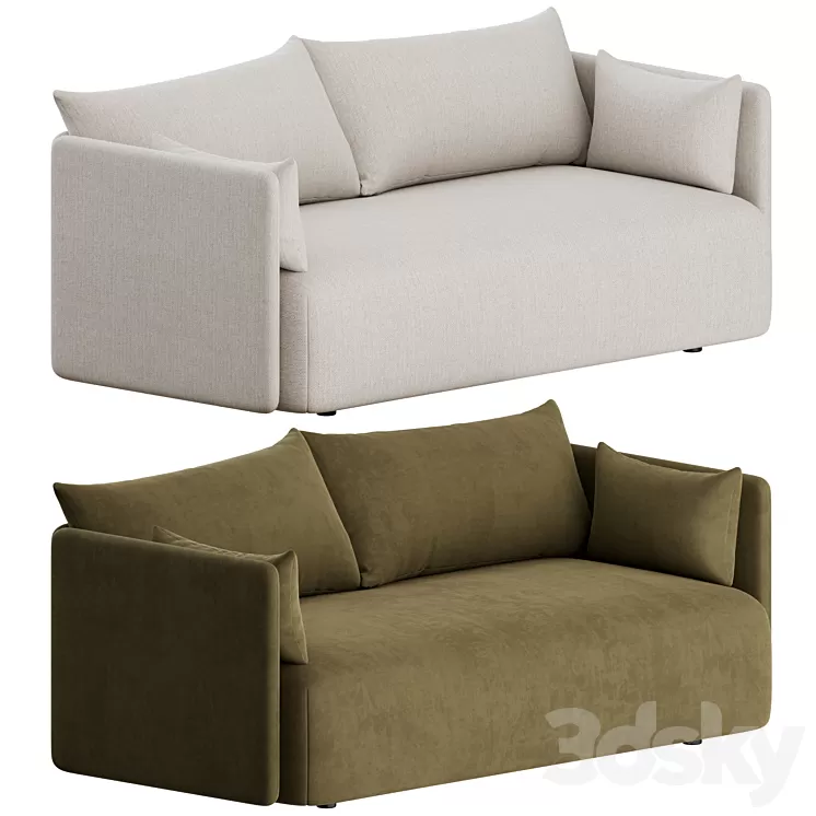 Offset Sofa 2 Seater by Menu 3D Model Offset Sofa 2 Seater by Menu 3D Model
