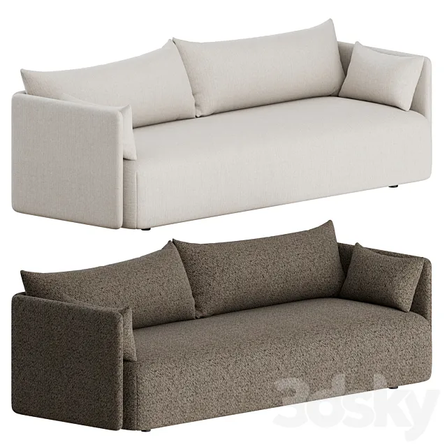 Offset Sofa 3 Seater by Menu 3D Model Offset Sofa 3 Seater by Menu 3D Model