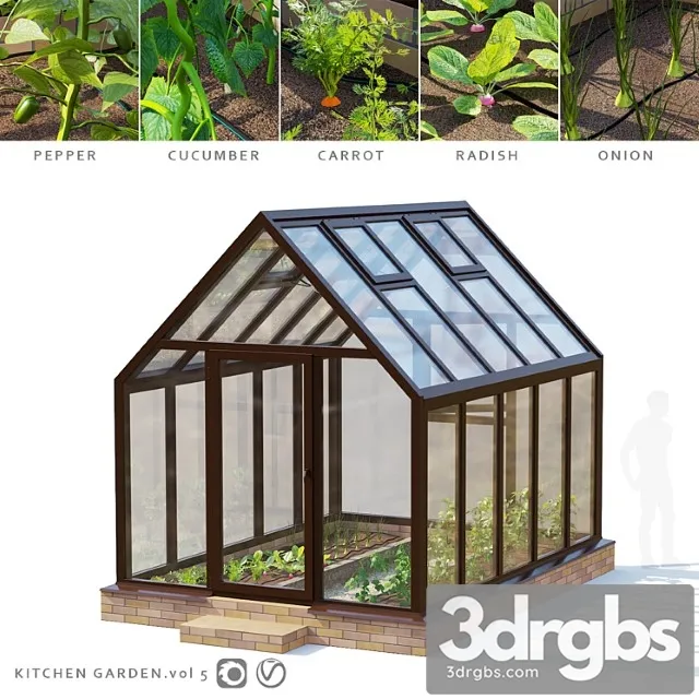 Ogorod Teplitsa Kitchen Garden Vol 5 3D Model Download Ogorod Teplitsa Kitchen Garden Vol 5 3D Model Download