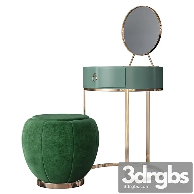 Oipoodde coiffeuse coiffeuse clair coiffeuse 2 3D Model Download