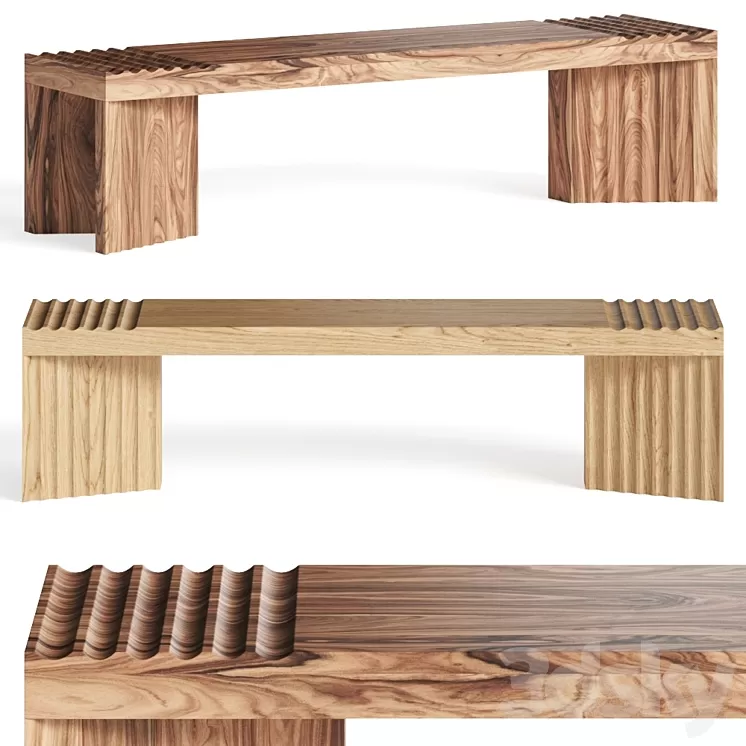 Okha Frequency Wooden Bench 3D Model Free Download Okha Frequency Wooden Bench 3D Model Free Download