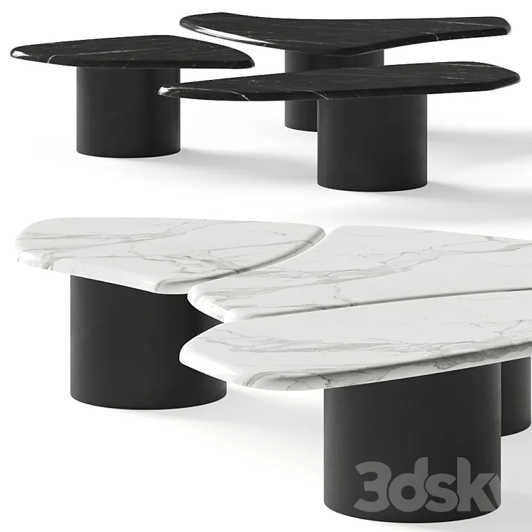 Okha Tectra Coffee Tables 3D Model Free Download
