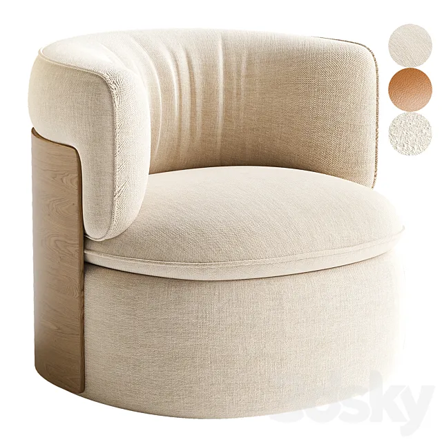 Oko Armchair by Stylex 3D Model