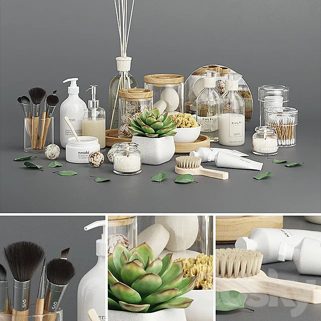 Ola Bathroom Set 3D Model