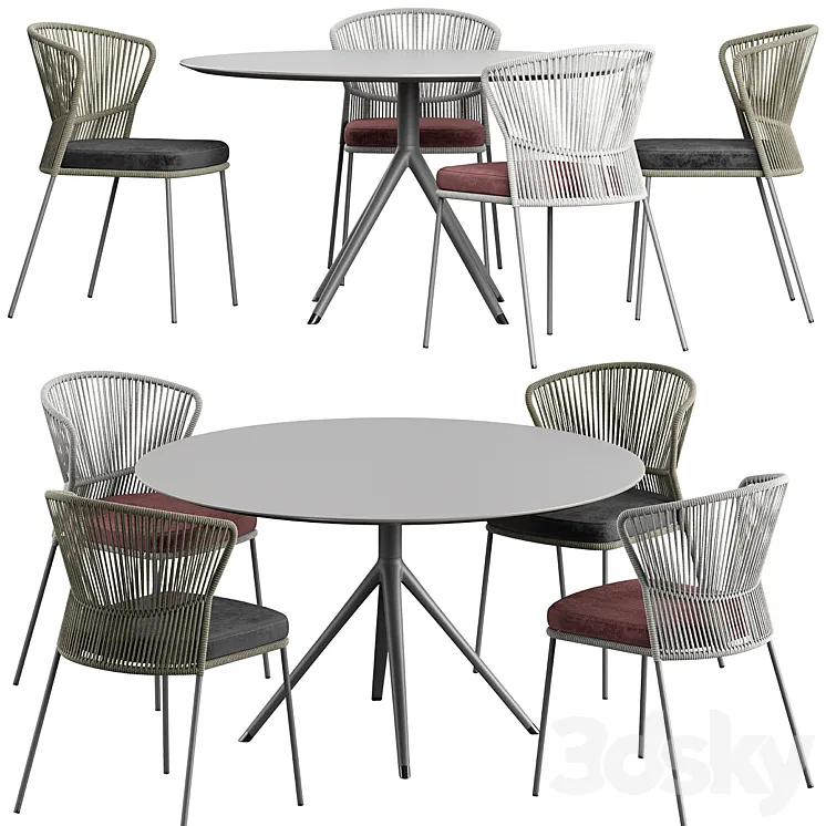 Ola Chair OTX Table 3D Model Free Download