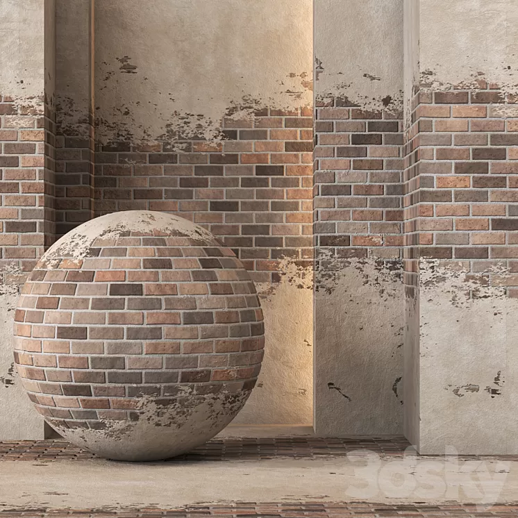 Old Brick Texture 4K Seamless – Tileable 3D Model Free Download