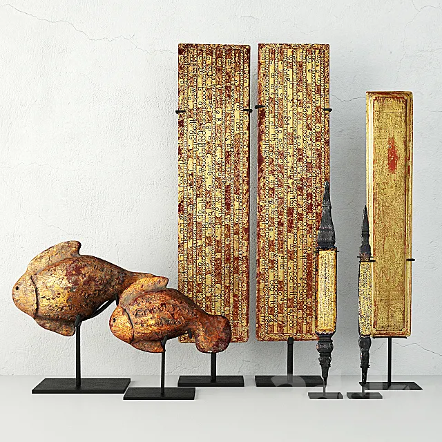 Old Burmese & Thai Decoration 3DModel