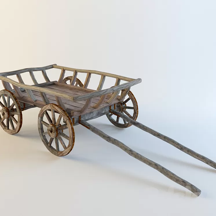 Old cart 3D Model