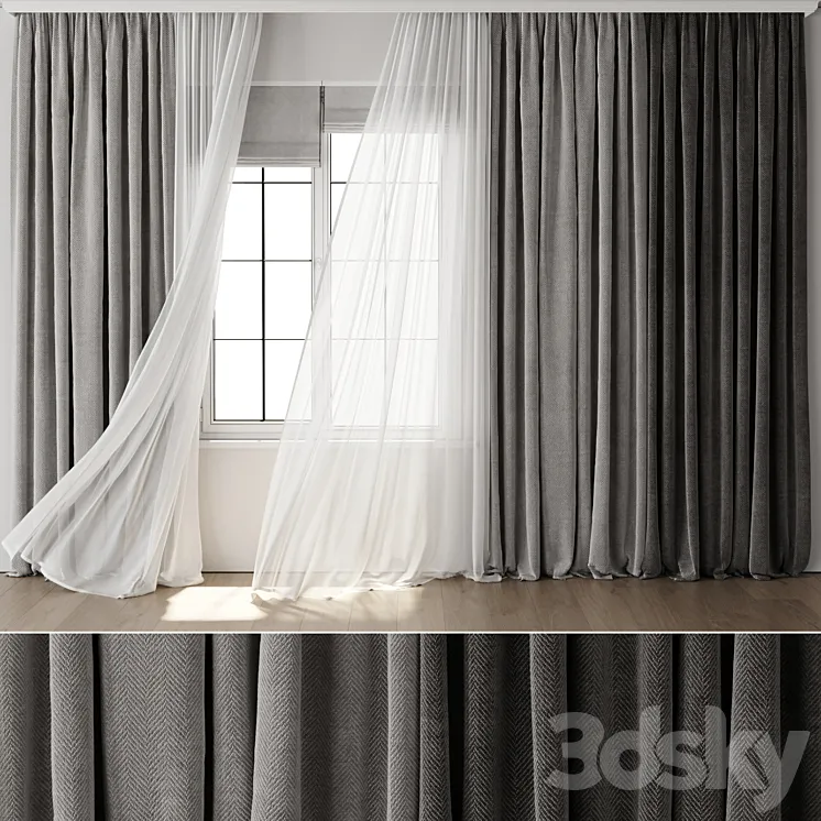 Old Curtain for Interior 118 3D Model Free Download
