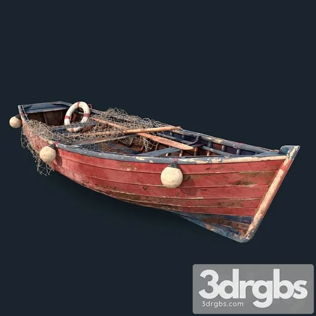 Old fishing boat 3D Model Download