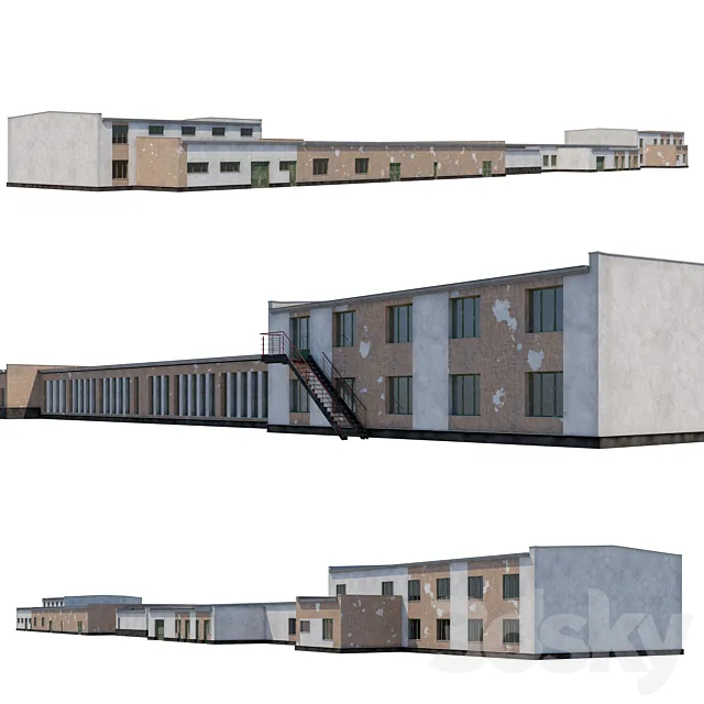 Old industrial building 3D Model