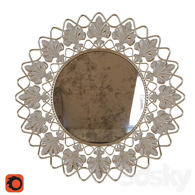 Old mirror 3D Model Old mirror 3D Model