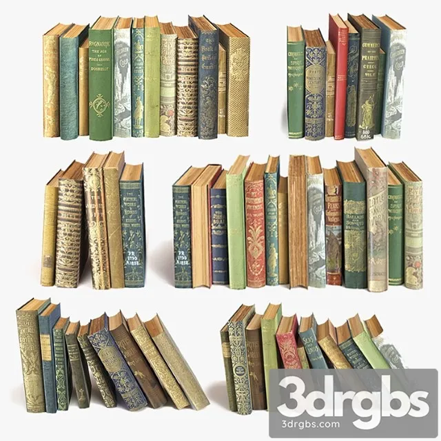 Old on the shelf set 11 3D Model Download