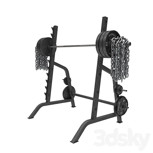 Old school GYM 3D Model