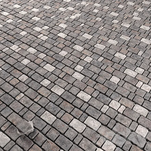 Old stone paving _ Old stone paving 3D Model Old stone paving _ Old stone paving 3D Model