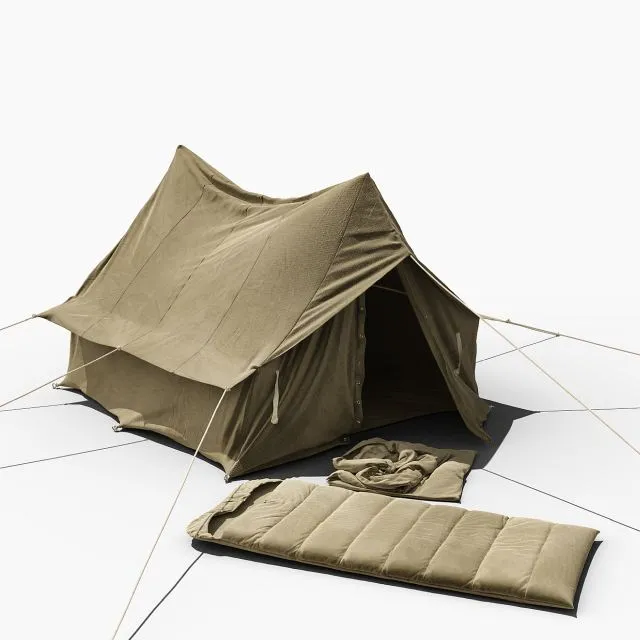 OLD TENT 3D Model OLD TENT 3D Model