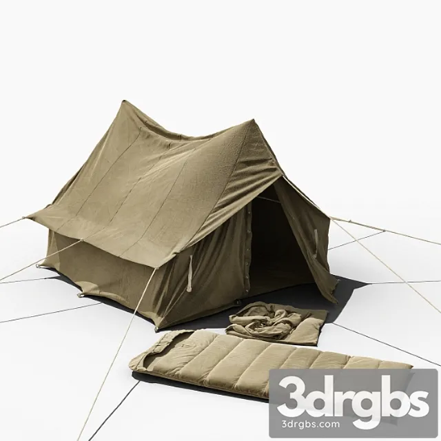 Old tent 3D Model Download