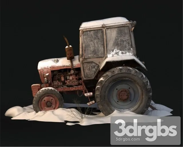 Old Tractor 3D Model Download