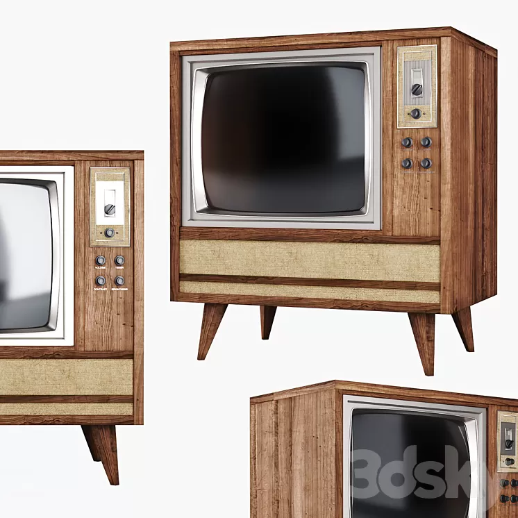Old tv 3D Model