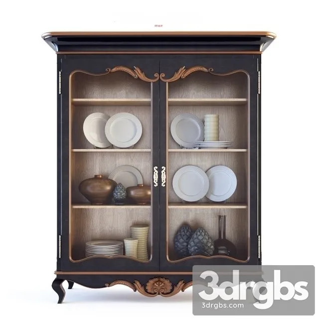 Old Vintage Plates Storage 3D Model Download