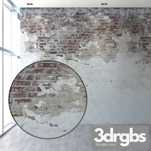 Old Wall With Brick Masonry 3D Model Download