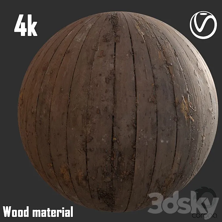Old wood 3D Model Free Download