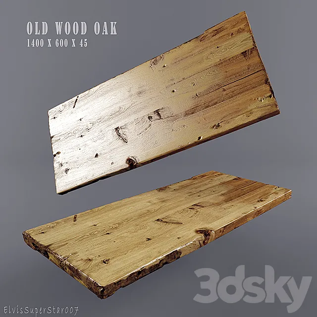 Old Wood Oac 3D Model Old Wood Oac 3D Model