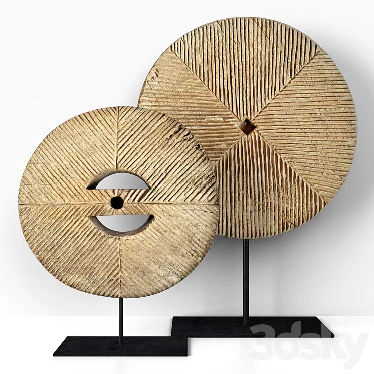 Old Wood Wheels 3D Model Old Wood Wheels 3D Model