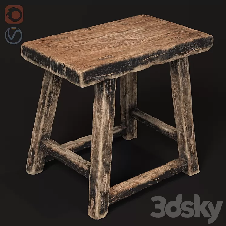 Old wooden 3D Model Old wooden 3D Model