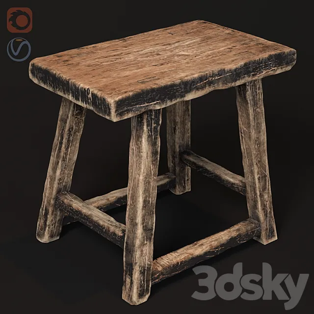Old wooden 3DModel Old wooden 3DModel