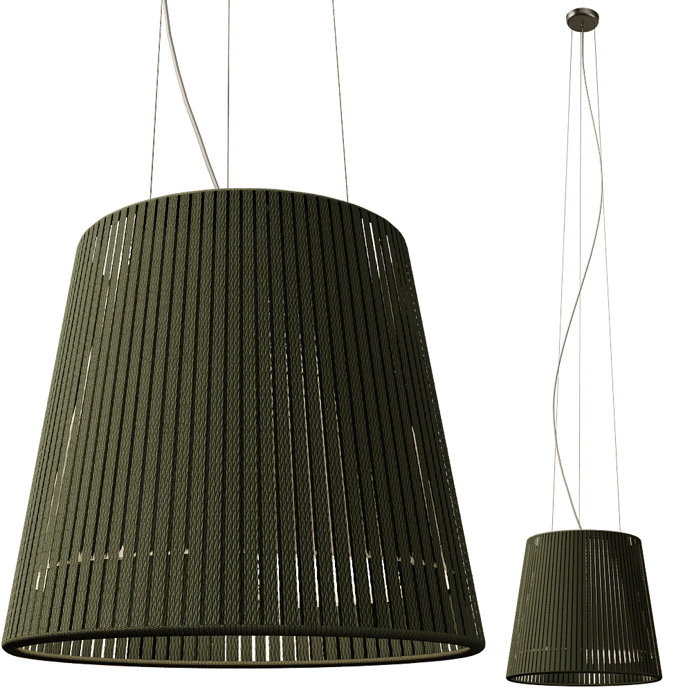 Ole lighting – Ceiling lamp DRUM 50 CM green 3D Model
